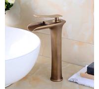 ISCBAFYX Bathroom Sink Taps Basin Mixer Tap Waterfall Antique Bathroom One Hole Mixer Tall