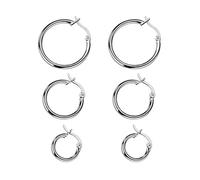 ISCBAFYX Big circle exaggerated earrings temperament net red ear joy S925 silver ear needle yc622 (Color : 13mm)