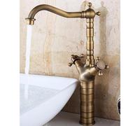 ISCBAFYX Black Kitchen Faucet hot and Cold countertop Basin undercounter Basin Bathroom Faucet with Both Hands Wheeled high