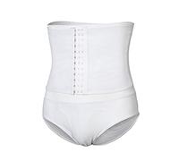 ISCBAFYX body shorts voor heren, ademende shapewear korte stevige controle butt lifter - haken taille afslankend ondergoed (White L)