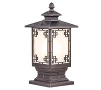 ISCBAFYX bollard lights outdoo an Outdoor s, Waterproof Door Pillar Lamp Porch Traditional Exterior Post Lantern Garden Villas Courtyard Column Lamp Decking Park Pavilion Lawn Aisle Pillar Stigma