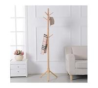 ISCBAFYX Clothing Rack,Coat Stand Wood Hanger Floor Standing Coat Rack Creative Homeniture Clothes Hanging Storage Rack Wood Hanger/Wood/175 * 48Cm