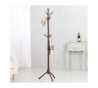 ISCBAFYX Clothing Rack,Coat Stand Wood Hanger Floor Standing Coat Rack Creative Homeniture Clothes Hanging Storage Rack Wood Hanger/Coffee/175 * 48Cm