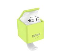 ISCBAFYX Coat Hanger Creative Cute Hidden Cat Wall Hanging Hook for Clothes Hat Scarf Key Animals Hanger Rack Wall Decoration Punching/Green/12.8 * 5.5Cm