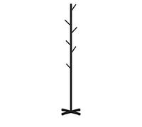 ISCBAFYX Coat Hangers Metal coat rack freestanding coat tree bracket Black satin steel finish Stable cross base with Metal tree hats and hangers Floor-standing standalone bedroom Easy to assemble… (Bl