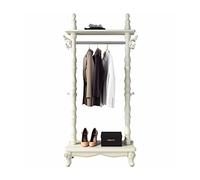 ISCBAFYX Coat Rack,Nordic Creative Coat Rack Floor-to-Ceiling Bedroom Rack Foyer Living Room Hanger Household Clothes Rack/White/80 * 35 * 172Cm