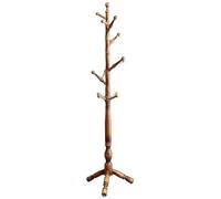 ISCBAFYX Coat Racks,Hanger Elegant Houseware Coat Rack Solid Wooden Standing Coat Rack Tree with 12 Hook Clothes Hats Organizer/Walnut/180 * 48Cm