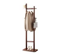 ISCBAFYX Corner Coat Rack with Shelves Standing Clothes Stand & Hanging Bar Versatile Clothing for Bedroom & Hallway Stylish Coat Hanger for Home Storage
