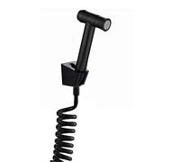 ISCBAFYX Double Function Bathroom One Key Press Faucet Kit Stainless Steel Black Bidet Sprayer Mount On Wall Toilet Set A