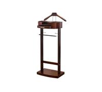 ISCBAFYX Elegant Multifunctional Suit Rack with Trouser Hanger & Storage Drawer - Floor Standing Valet Stand for Wrinkle- Coat & Pants nizer - Stylish Garment Storage Solution