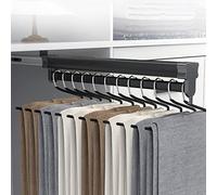 ISCBAFYX Extendable Closet Clothes Rod, Heavy Duty Telescopic Pants Hanger, Space Saving Laundry Rod for Hanging Clothes, 35kg Load Capacity