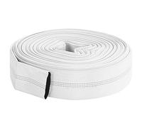 ISCBAFYX Flat Hose 20 m 2 Inch PVC Fire Hose Flexible with Spiral Layers and Polyester Reinforcement for Water Supply Garden and Sanitary Connection and Pressure Resistant