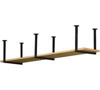 ISCBAFYX Floating Ceiling Shelf Unit - 1-Layer Kitchen Storage Rack Pot & Pan Holder Suspended Shelving for Garage Bar Restaurant 80x30x40cm Flower Stand Cookware Hanger