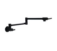 ISCBAFYX Folding Into The Wall Faucet, 304 Stainless Steel Rotation Kitchen Concealed Single Cold Tap Flexible Operation(Matte Black A)