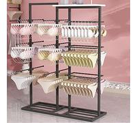 ISCBAFYX Garment Rack Clothes Retail Shelves Garment Rack Commercial Socks Holder,Adjustable Underwear Rack Bra Display Fixture Handbag Hanging Rods,Boutique Store Hanger Hat Orga,A-Style 2