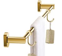 ISCBAFYX Hand Towel Rail Bathroom Towel Holder Kitchen Dish Cloths Hanger All Copper Rustproof Wall Mount Copper Titanium Gold (Size : 50cm)