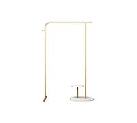 ISCBAFYX Heavy Duty Coat Rail - Floor-Standing Garment Rack with Hook and Marble Storage Shelf for Porch, Living Room, Bedroom
