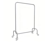 ISCBAFYX Heavy-Duty Rolling Clothes Rack Metal Garment Stand for Dresses Sweaters & Coats Stable Clothing Display for Store Use Silver Color Perfect for Home & Retail