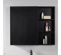 ISCBAFYX Hidden Feng Shui mirror cabinet bathroom storage aluminum alloy wall-mounted kitchen storage,storage rack spice utensil pot under the wall cabinet(A,60 * 70 * 12cm/23.6 * 27.