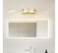 ISCBAFYX indoor wall lamp, Wall Lamp Minimalist Wall Linear Wall Light Fixtures for Stairs Bedroom Living Room Mirror Decoration Gold (White Light,80CM)