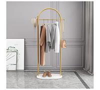 ISCBAFYX Industrial Pipe Clothing Rack with Marble Base Heavy Duty Coat Stand for C Coats Pants Skirts Small 80cm Size