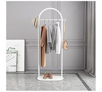 ISCBAFYX Industrial Pipe Clothing Rack with Marble Base Heavy Duty Coat Stand for Clothes Coats Pants Skirts Small Size (40cm)