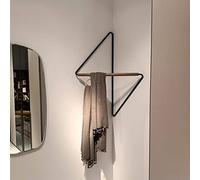 ISCBAFYX Industrial Wall Corner Clothes Rack - Stylish Garment Stand and Decorative Coat Hanger for Home or Office Storage Solutions