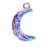 ISCBAFYX jewelry Crescent Stainless Steel DIY Necklace for Women Pendant Jewelry Making Moon Earring Charm Craft Bulk Supplies jewelry