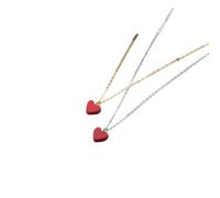 ISCBAFYX jewelry New For Trendy 2025 Authentic Romantic Sweet Red Love Hearts Pendant For Women Adjustable Necklace Fine Jewelry 2025 New Jewelry Fashion Accessories Creative Gif