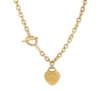 ISCBAFYX jewelry New For Trendy 2025 present Fashion Stainless Steel Necklaces For Women Heart Pendant Necklaces Heart Charms Chain Necklaces Jewelry Fashion Accessories Creative present jewelry