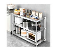 ISCBAFYX Kitchen Shelf, 90cm Stand Rack for Restaurants, Stores & Garages - Versatile Countertop, Space-Saving for Home & Commercial Use (25x45cm)