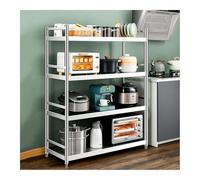 ISCBAFYX Kitchen Storage Rack with Worktop, Multi-Tier for Bedroom, Balcony, Living Room - 70x30x150CM, Stylish and Functional Kitchen Shelf Unit for Home nization