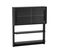 ISCBAFYX kitchen wall cabinets restaurant storage racks mounted suspension integrated cabinets,wall cabinet,wall cosmetic box(B,100 * 91 * 1