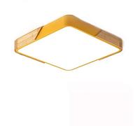 ISCBAFYX Large Dimmable 's Room Lamp With Remote Control Nordic Solid Wood Ceiling Light Fixture Minimalist LED Semi-embedded Panel Downlight Decor Living Villa Lighting