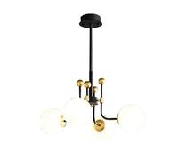 ISCBAFYX led Scandinavian creative warm chandelier, magic bean molecular chandelier,for living room dining home study light,4 heads