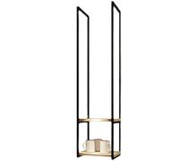 ISCBAFYX Metal, Ceiling Shelf Brackets for 2-Layer Display, Kitchen Hanging Rack, Wall-Mounted Decorative Storage Shelving