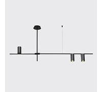 ISCBAFYX Minimalist Metal Strip Pendent Lamp Home LED Ceiling Hanging Light Indoor Dining Table Suspended Fixture Nordic Kitchen Living Room Decor Chandelier