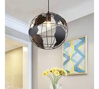 ISCBAFYX Modern Contemporary Chic Style, Iron Globe Shape E27 Ceiling Chandelier Pendant Light Fixture Lamp Color : Black and White Large 500mm