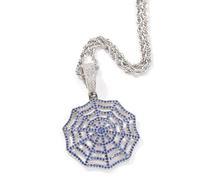 ISCBAFYX Necklace Pendant Chain Men Women Jewellery Hip Hop Spider Web Necklace Personalized Mesh Pendant Short Necklace