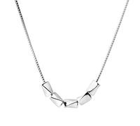 ISCBAFYX Necklace Pendant Chain Men Women Jewellery Necklace Women'S Simple Millet Grain Bean Collar Chain
