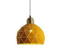 ISCBAFYX Paint Hollowed-out Wrought Iron Hanging Lamp Shade,American Minimalist Style Flush Mount Ceiling Light,E27 Light Source Ceiling Pendant Light,Study Balcony Kitchen Island Chandelier