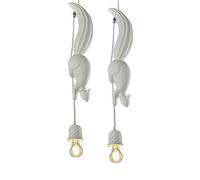 ISCBAFYX Resin Material Squirrel Hanging European Creative Art Animal Adjustable Height Kitchen Decoration Ceiling Pendant Lamp Modern Simple youth Room Chandelier