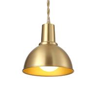 ISCBAFYX Retro Industrial Style Chandelier,Creative Personality Brass Single-head Pendant Lamp,E27 Light Source Hanging Light,Tearoom Barber Shop Bedside Decorative Lighting Fixtures