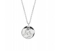 ISCBAFYX Retro Nordic Style Abstract Face Necklace Female round Card Portrait Clavicle Necklace Jewelry