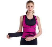 ISCBAFYX Slimming Shirt Tank Top Compression Fitness Shapewear for Women Waist Trainer Vest Adjustable Double Belt Body Shaper