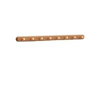 ISCBAFYX Solid Wood Wall Mounted Coat Rack with Brass Clothes Hook for Entrance Foyer Hat Clothes Hanger and Wall Hook Hanger for Entrance Door (BruinXXL)