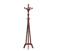 ISCBAFYX Standing Hall Tree Coat Stand Stand Standing Coat Tree Wooden Coat Rack With Hooks Retro Coat Stand Hanger Coat Rack for Home Office Hallway (Color : Mahogany, Size : 180 * 45cm)