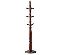 ISCBAFYX Standing Hall Tree Wood Coat Rack Standing Hall Coat Tree With 12 Hooks Stable Round Base For Hats Bags Coat Rack for Home Office Hallway (Color : K, Size : 187cm)