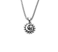 ISCBAFYX steel cross pendant, personalized punk style necklace, retro trendy men's stainless steel cross sword necklace, multiple options to choose from