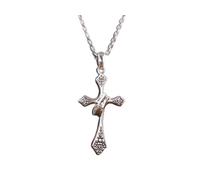 ISCBAFYX Style Pendant Jewelry Jesus Cross Personality Retro Unisexual Pendant, Antique and Antique Pendant Ring Closer No Chain, LJBLEUSK